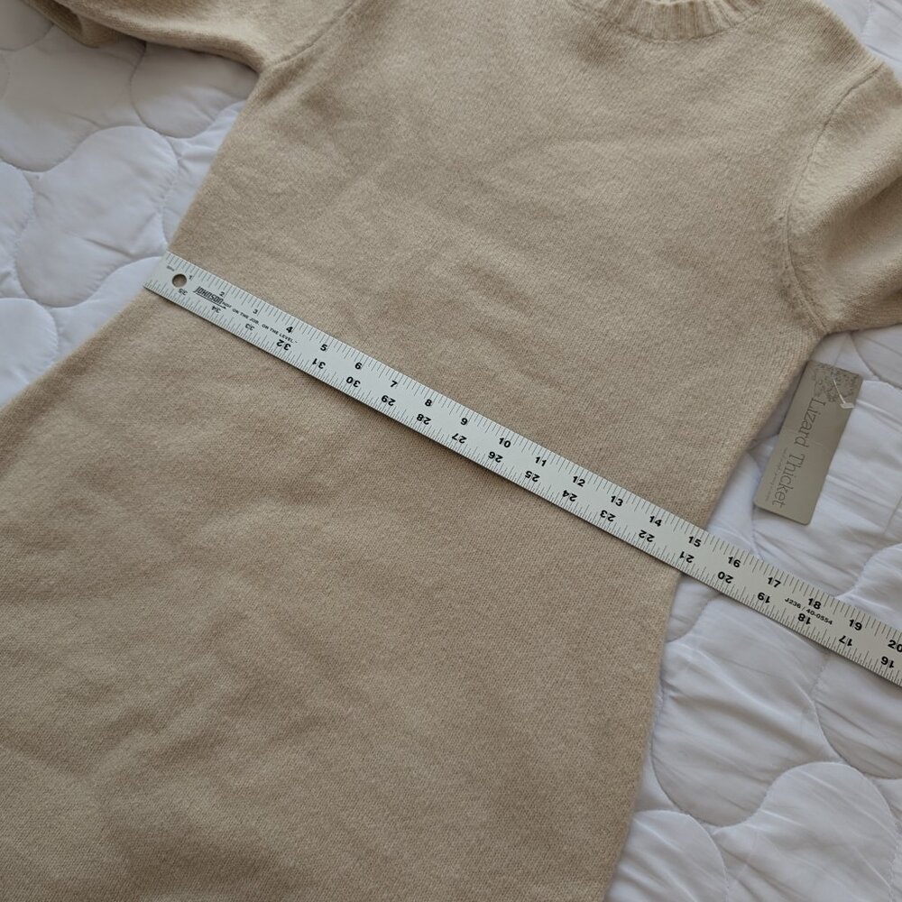 NWT Lizard Thicket cream bodycon sweater dress Medium boutique - Picture 5 of 12